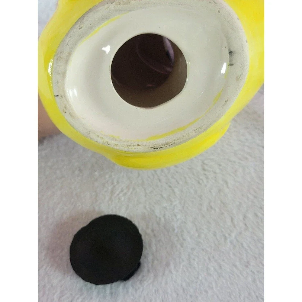 Yellow Duck Graduation Coin Piggy Bank Ceramic Ducky 5